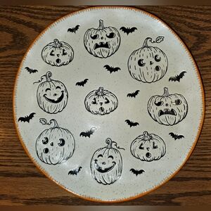Eli + Ana Spooky Jack Pumpkin Dinner Plate NWT